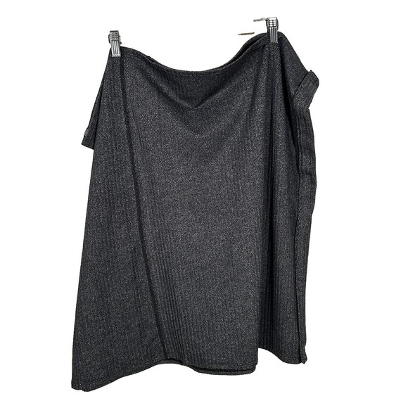 Lululemon Black Houndstooth Vinyasa Scarf Rulu Snap Wrap SO VERSATILE! - Picture 4 of 11